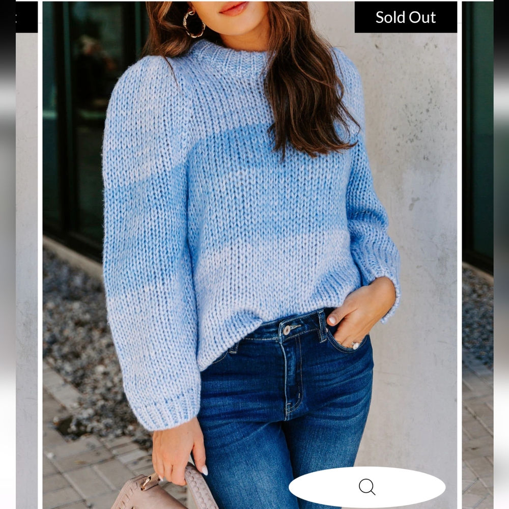 Blue striped sweater